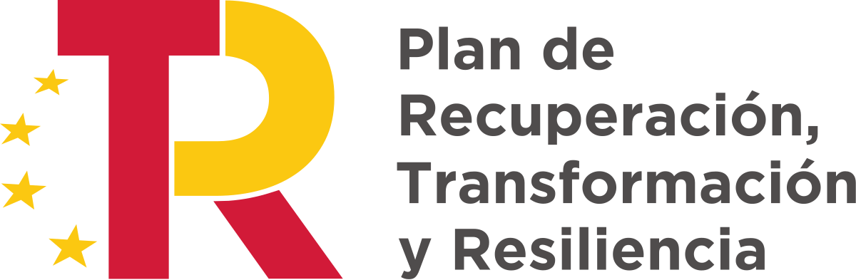 Logotipo del plan de recuperación, transformación y resiliencia